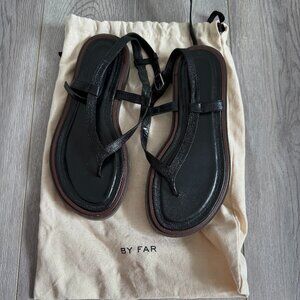 BY FAR Cece wraparound sandals